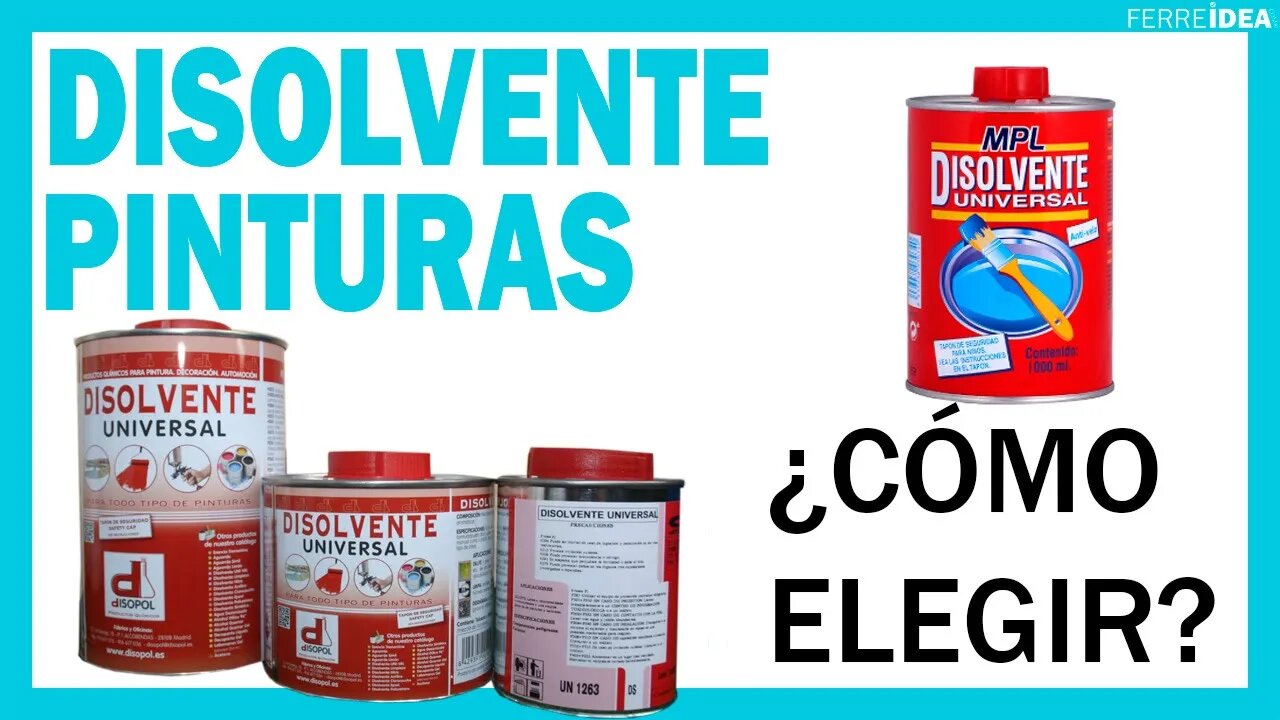 DISOLVENTES para PINTURAS 👉 Tipos de DISOLVENTES para PINTURAS y sus USOS mas Comunes 🎨