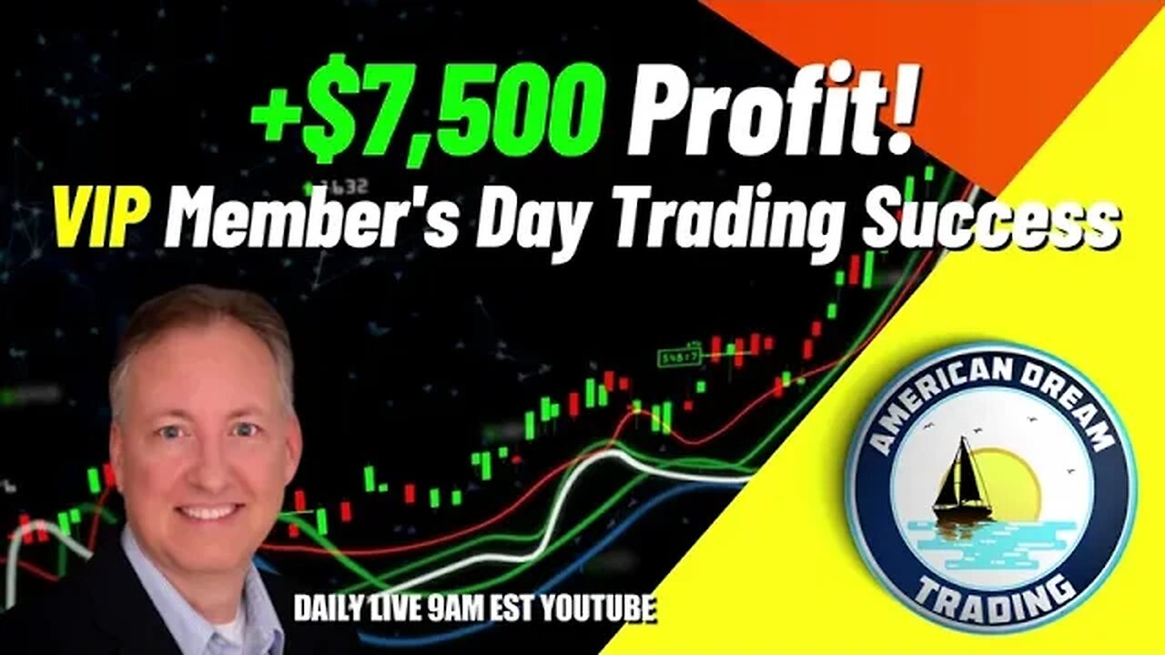 +$7,500 Profit - VIP Member's Day Trading Success