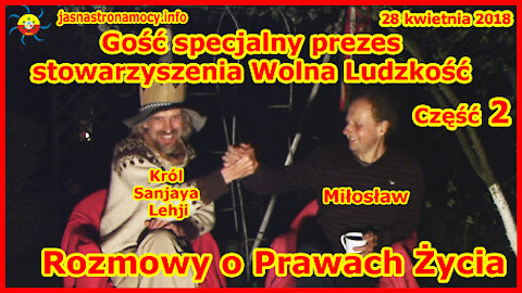 Gość specjalny Miłosław – prezes stowarzyszenia Wolna Ludzkość – Rozmowy o Prawach Życia – część 2