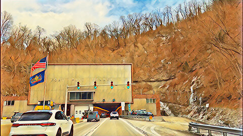 Entering Pittsburgh Through The Fort Pitt Tunnel