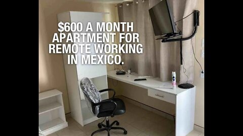 $600 a month apartment for remote working in #Baja #Mexico