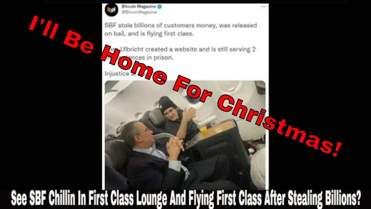 See SBF Chillin In First Class Lounge And Flying First Class After Stealing Billions?