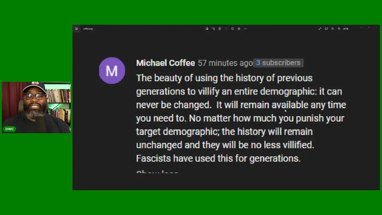 Reading a great comment!