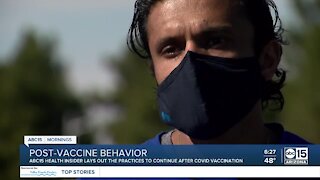 Post-vaccine behavior shouldn't change, expert says