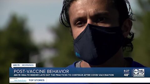 Post-vaccine behavior shouldn't change, expert says