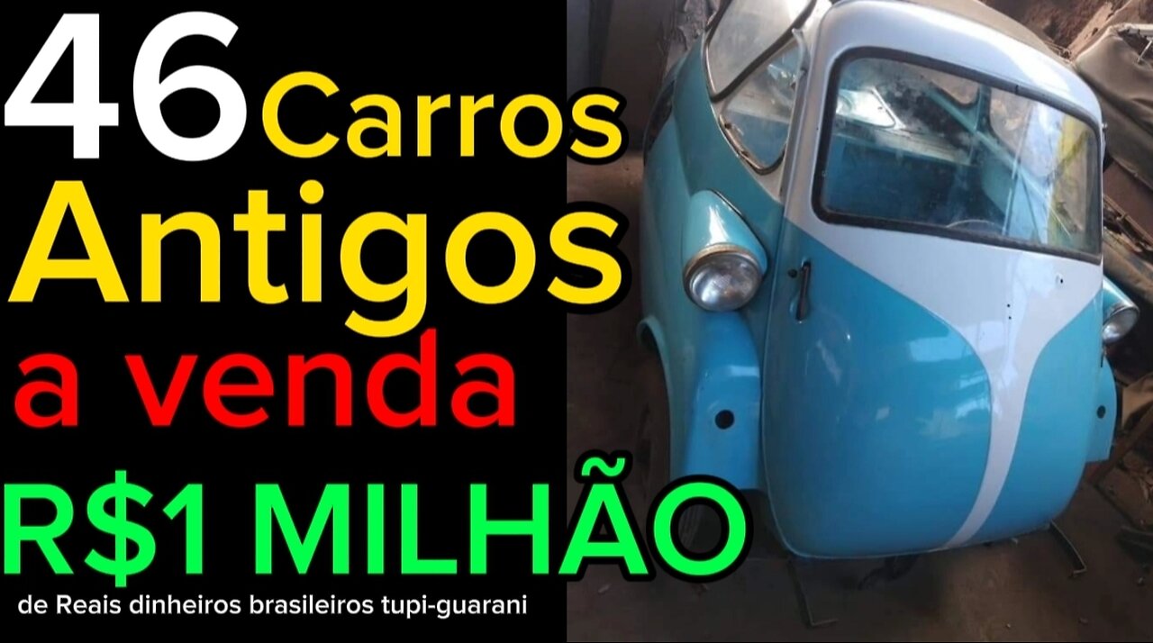 46 carros antigos a venda por R$ 1 milhão