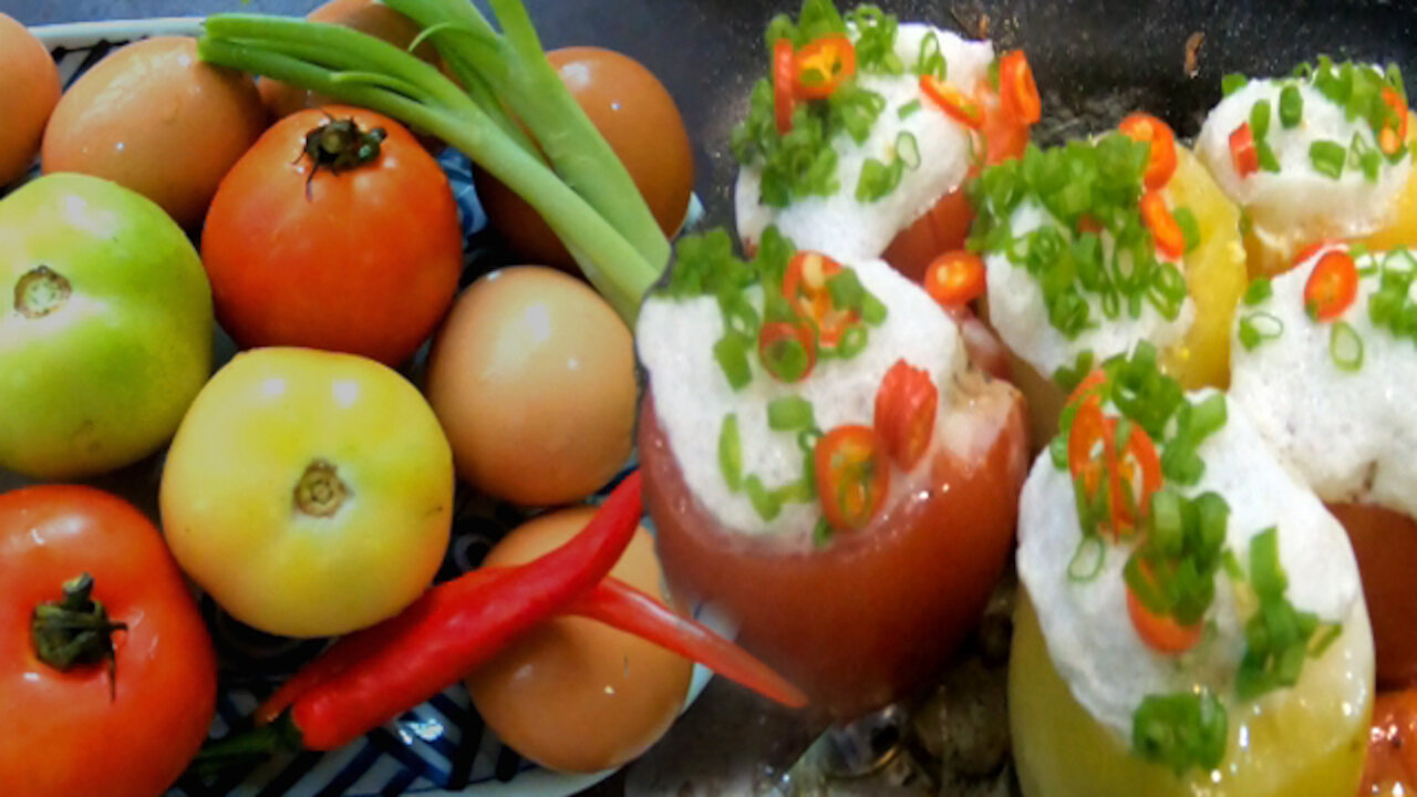 How to steam tomatoes for making a good breakfast