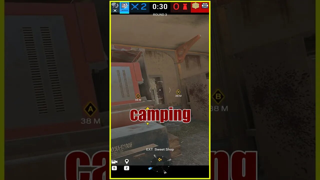 "...camping for forty-five seconds"