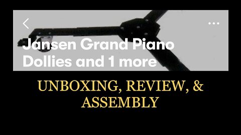 Jansen Grand Piano Dolly Unboxing