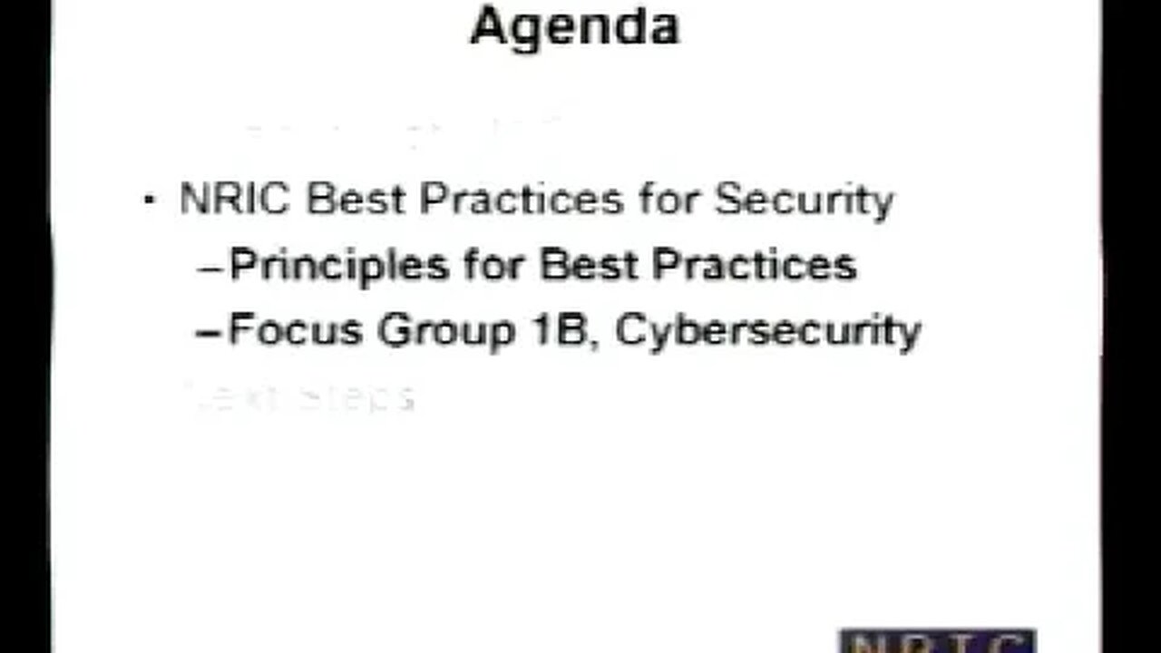 NRIC Best Practices for ISP Security
