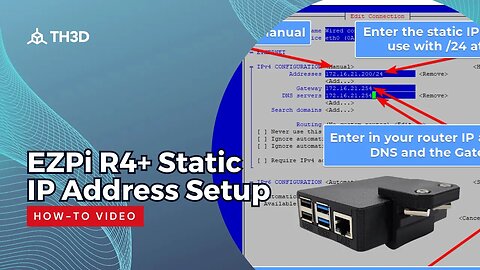 EZPi R4+ Static IP Address Setup