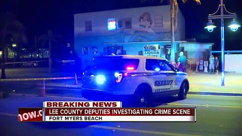 Lee County Deputies investigating crime scene