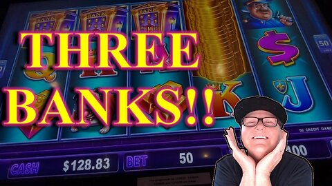 Slot Machine Play - Piggie Bankin' - We Got Three Banks!!!