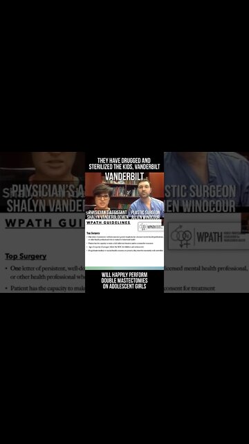 Vanderbilt, Will Happily Perform Double Mastectomies On Adolescent Girls