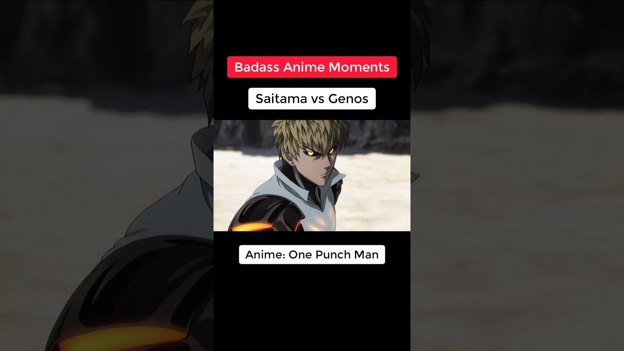 Saitama vs Genos 🔥 _ Badass Anime Moments