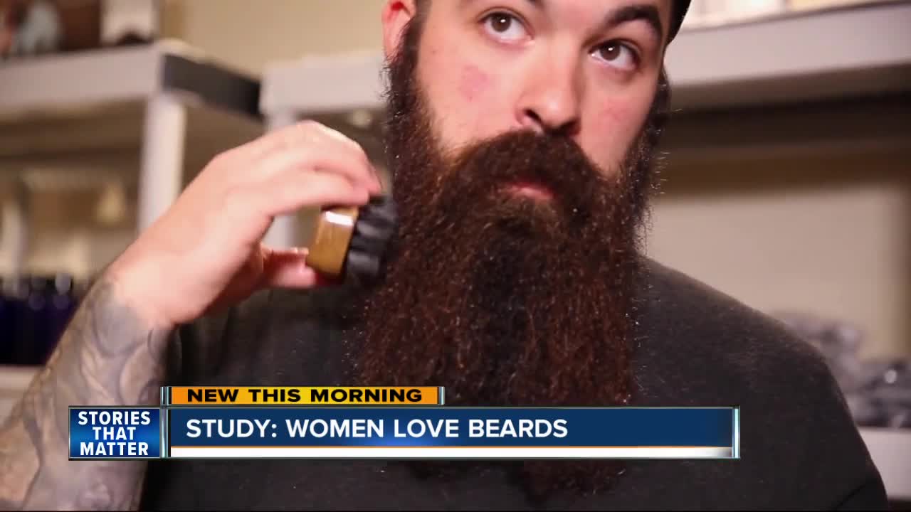 Study shows women love men with beards