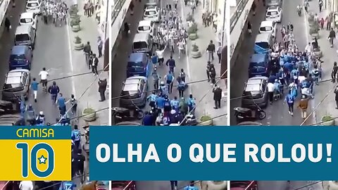 Torcidas de Juventus e Napoli se encontram e... OLHA o que rolou!