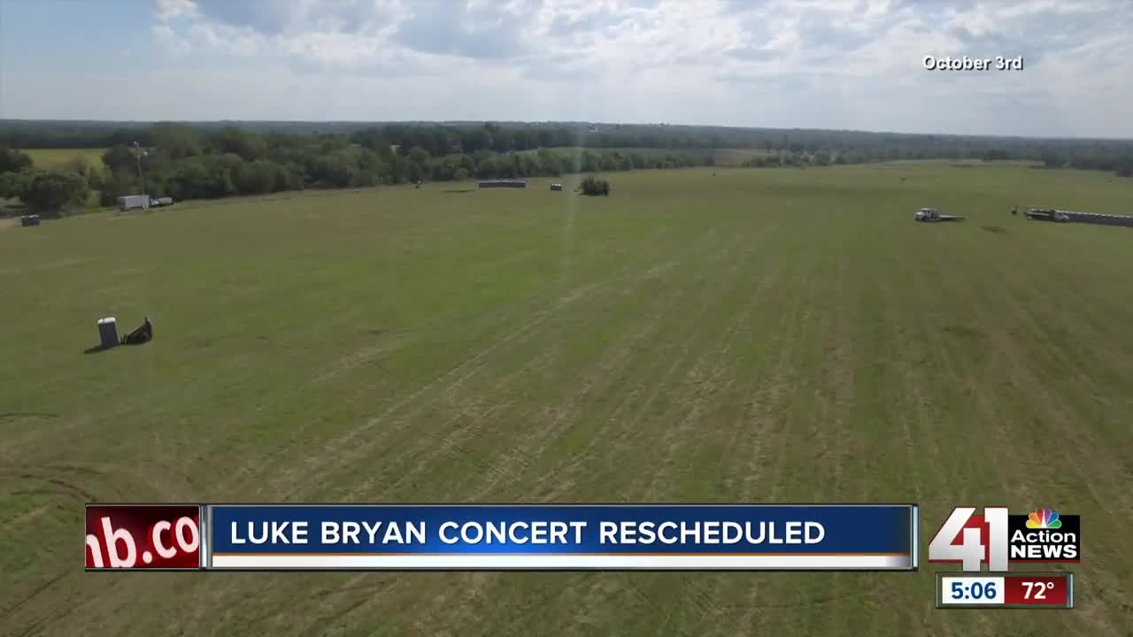 Luke Bryan concert rescheduled