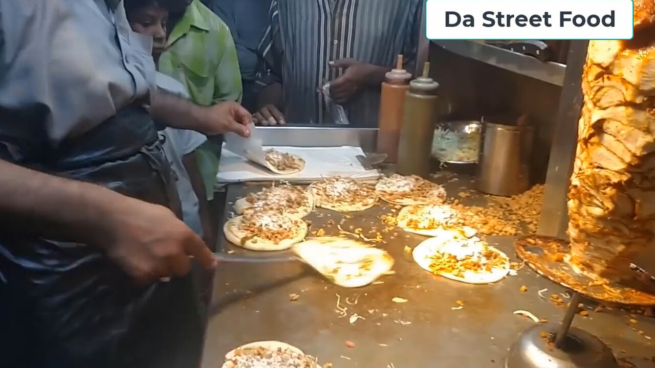Chicken Shawarma at Street Food - 50 Plus Shawarma in One Go