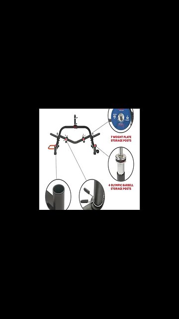 WEIGHT PLATE RACK MULTI - WEIGHT PLATES AND BARBELL RACK STORAGE STAND