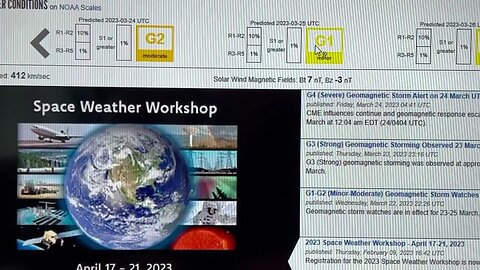 G4 Severe Geomagnetic Storm Level Mar 24, 2023