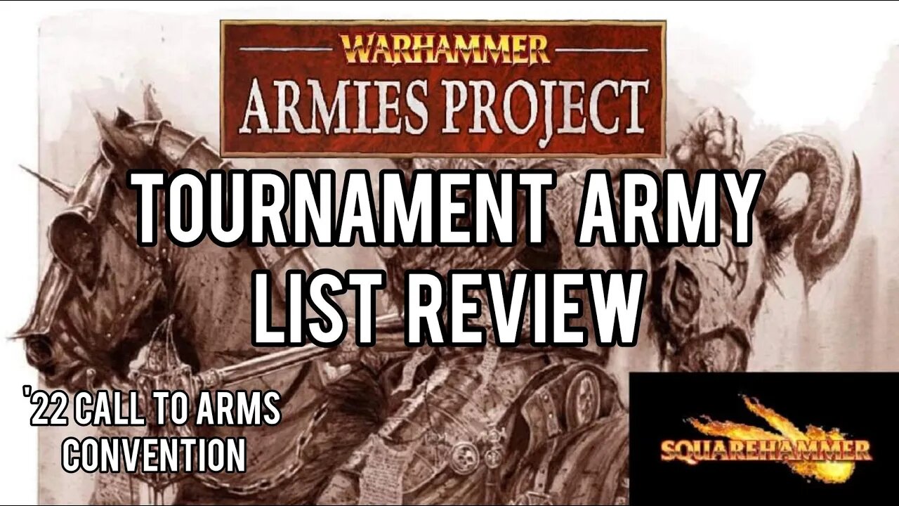 Warhammer Fantasy Battle Report TOURNAMENT LIST REVIEW