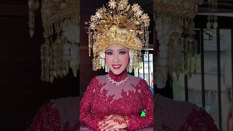 WOW ! Makeup Pengantin Adat Palembang nya keren banget ya #shorts #short #shortvideo