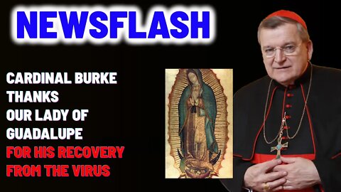 NEWSFLASH: Cardinal Burke Thanks Our Lady of Guadalupe for Miraculous Recovery, Saved "from Death"