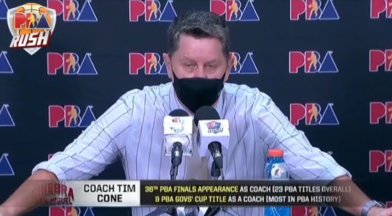 Interview with Coach Tim Cone [Brgy. Ginebra vs NLEX SF Game 4 | 2021 Govs’ Cup | March 30, 2022]