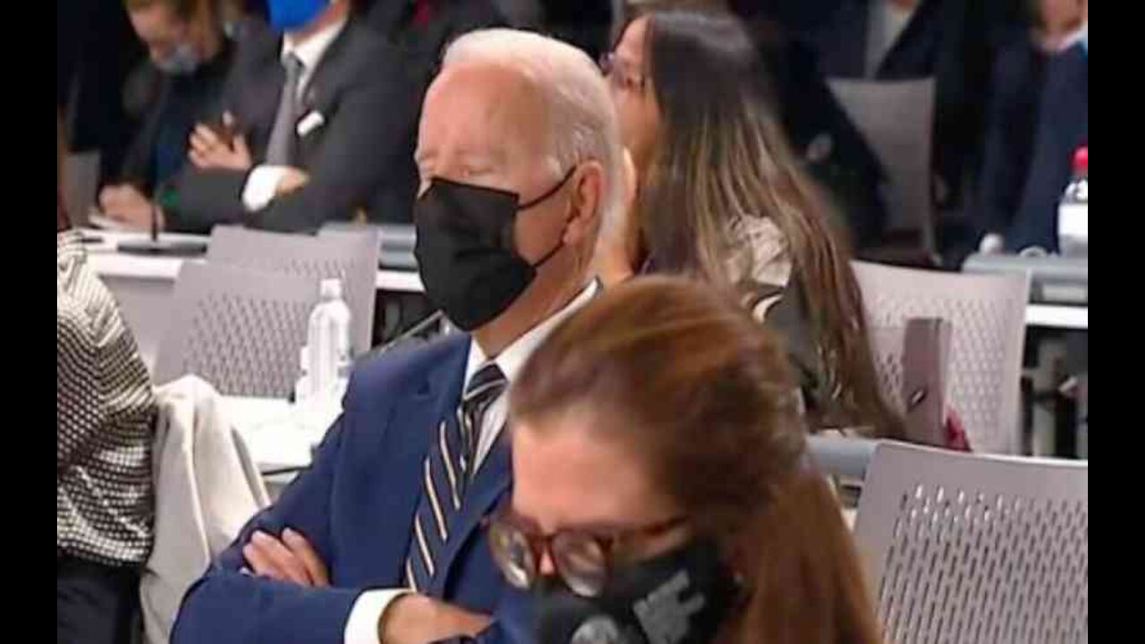 Watch: Biden Appears to Doze Off to Sleep During Opening Speeches at COP26