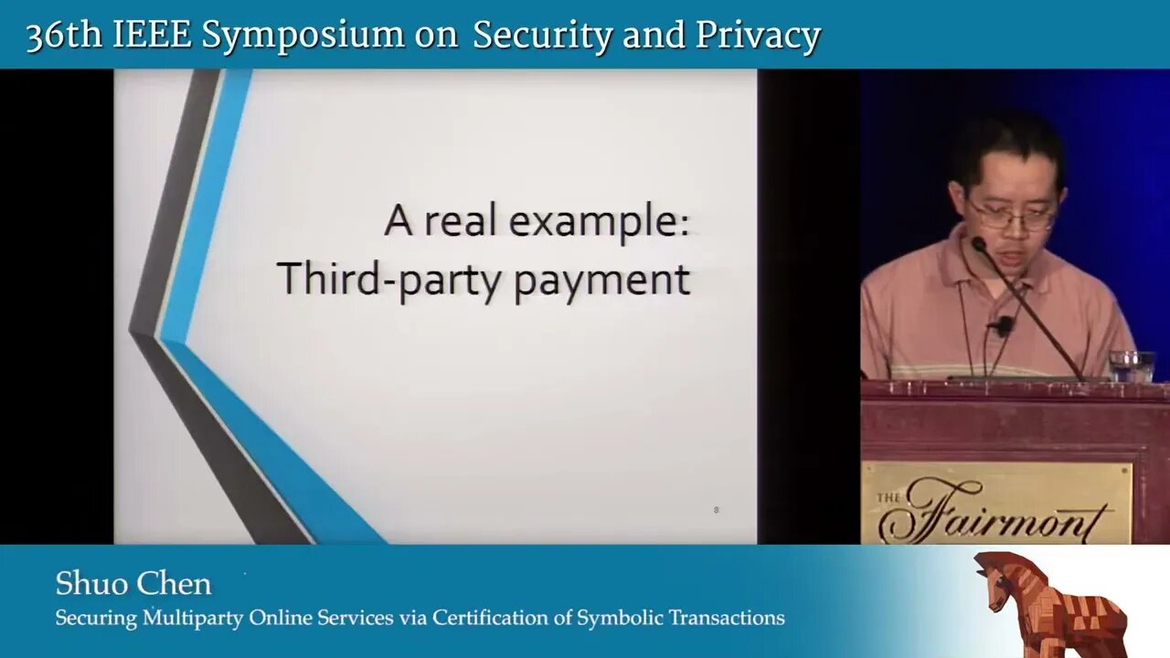 Securing Multiparty Online Services Via Certification of Symbolic Transactions