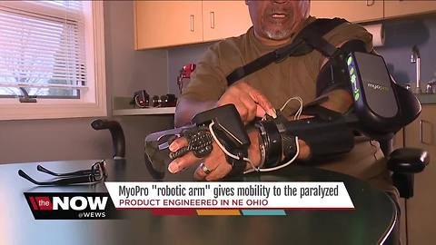 MyoPro "robotic arm" engineered in NE Ohio gives mobility to the paralyzed