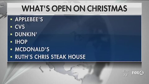 Businesses open on Christmas