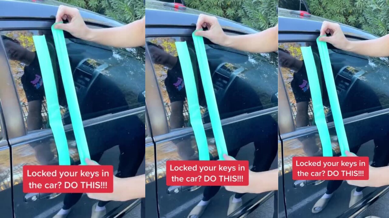 PSA: If you lock your keys in your car, USE DUCT TAPE