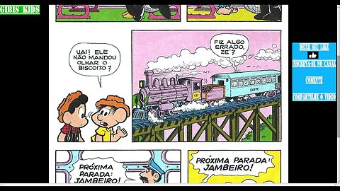 Chico Bento Em O Trem [Pause o Vídeo Caso Não Consiga Ler]