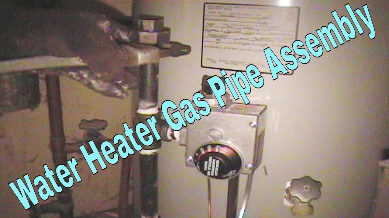 Water Heater Gas Pipe Assembly