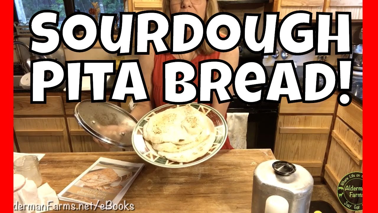 EASY Sourdough Start to Finish | Sourdough Pita Bread