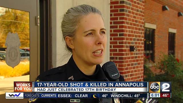 Teen dies after being shot in the head in Annapolis