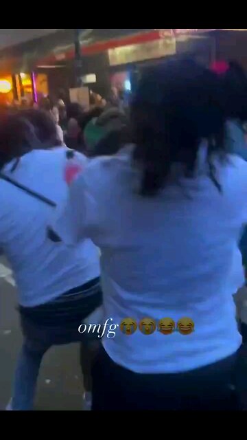 Philadelphia Pride parade descends into chaos as attendees have massive punch up and street brawl.