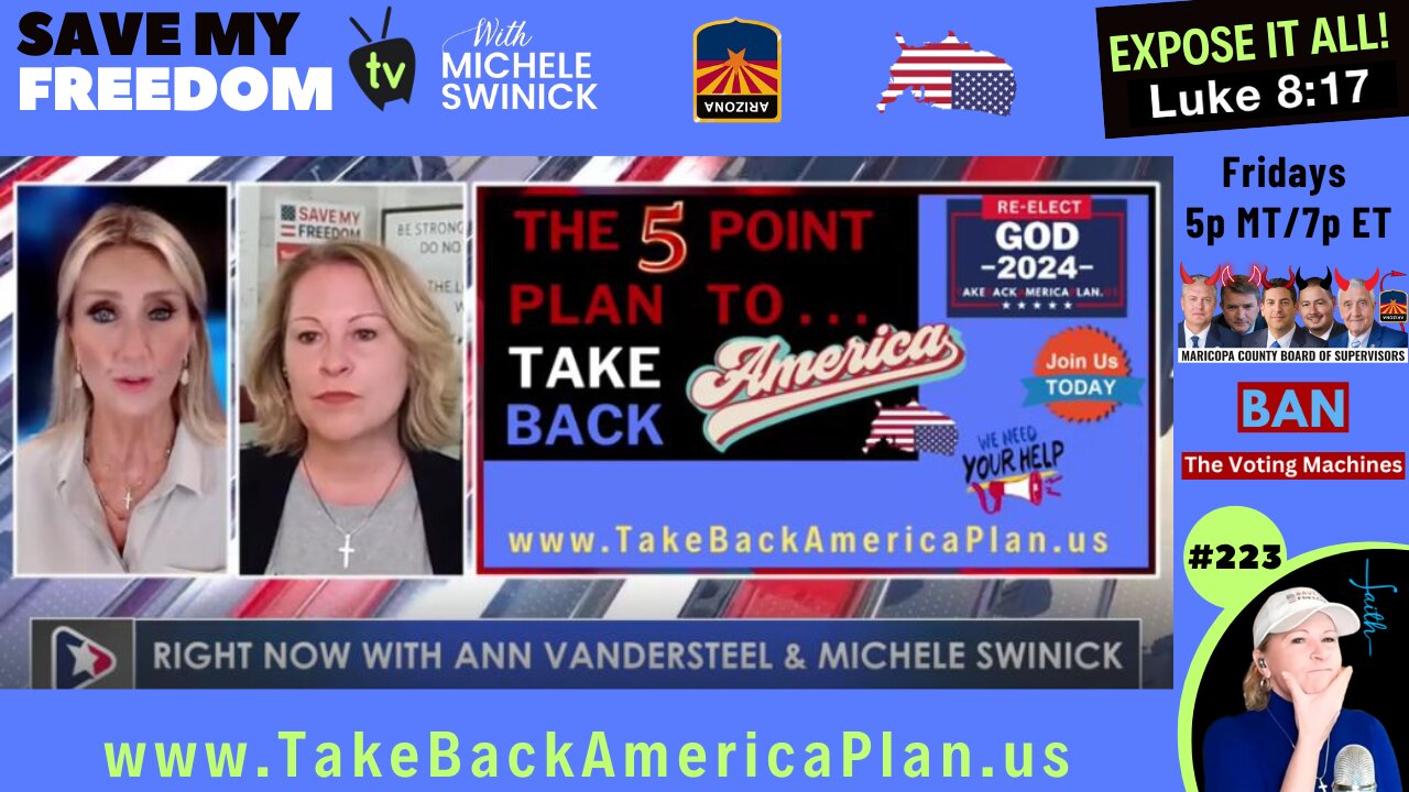 #223 Our Elections Have Been Hijacked! The 5 Point Plan To Take Back America & The ONLY Strategy To WIN In 2024. It's Time To Stop Being SLAVES To The System & TAKE BACK YOUR POWER NOW | ANN VANDERSTEEL