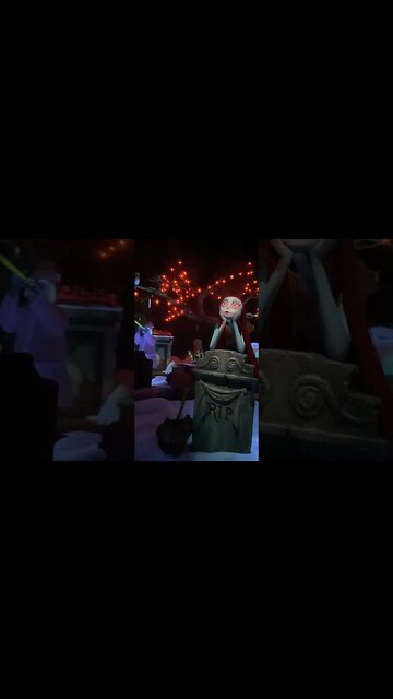 Sally longing for Jack #disneyland #hauntedmansionholiday #halloween #nightmarebeforechristmas