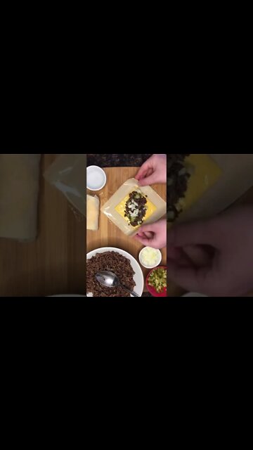 Big Mac eggrolls recipe | @yummmy___foods on IG 🥡🍔 #shorts