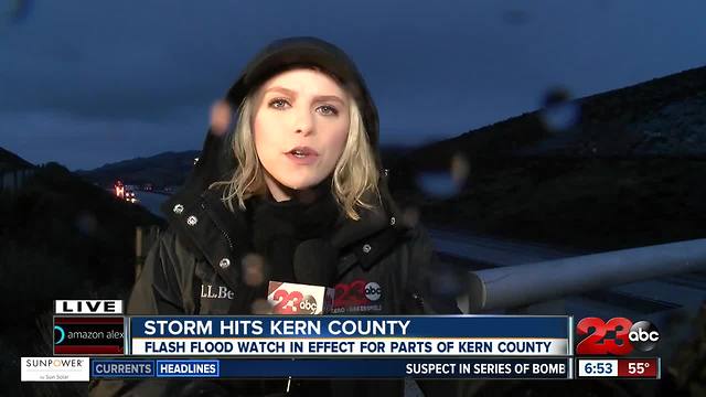 Winter storm hits Kern County, continues Wednesday