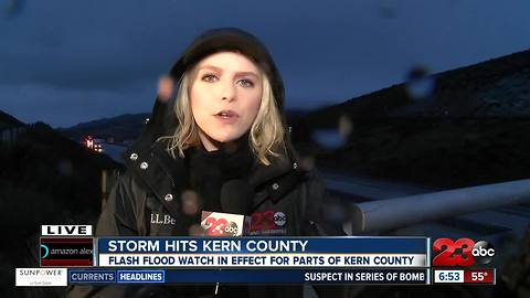 Winter storm hits Kern County, continues Wednesday