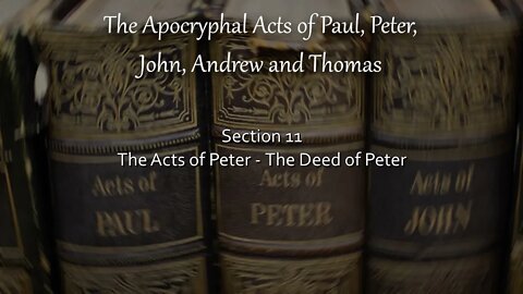 Acts of Peter - The Deed of Peter