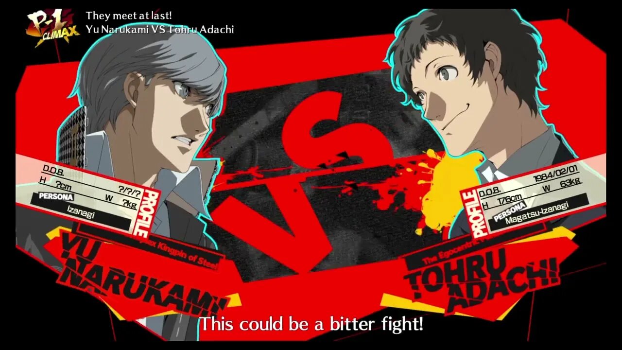 Persona 4 Arena ULTIMAX: Yu Vs. Adachi