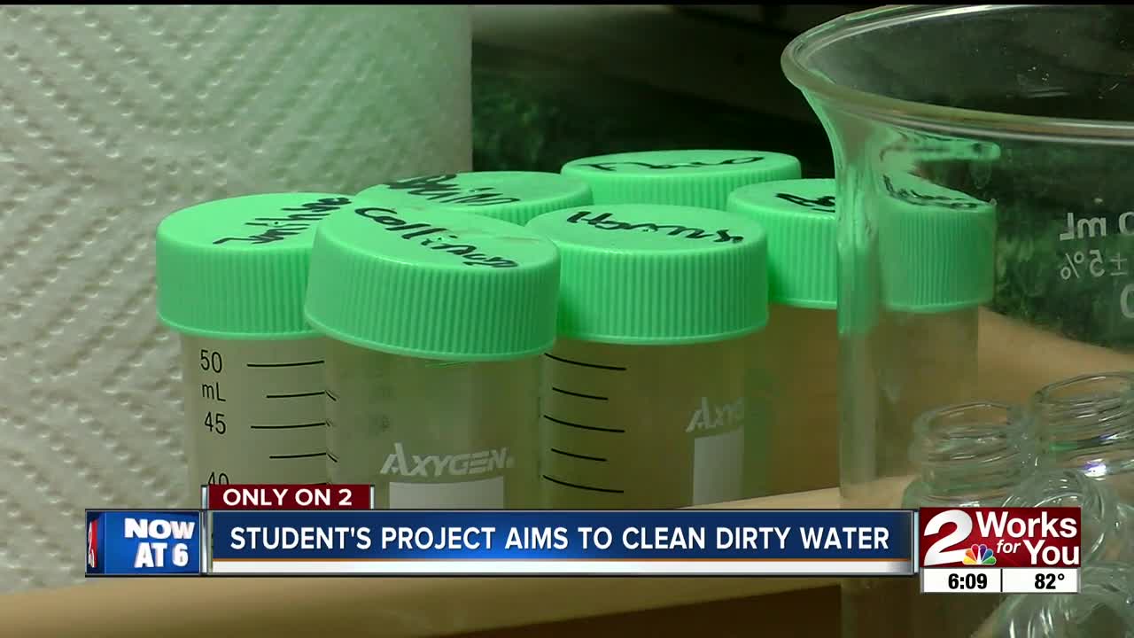 Student's project aims to clean dirty water