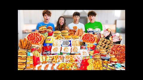 The Extreme Challenge! Trying to eat more than 100,000 calories!