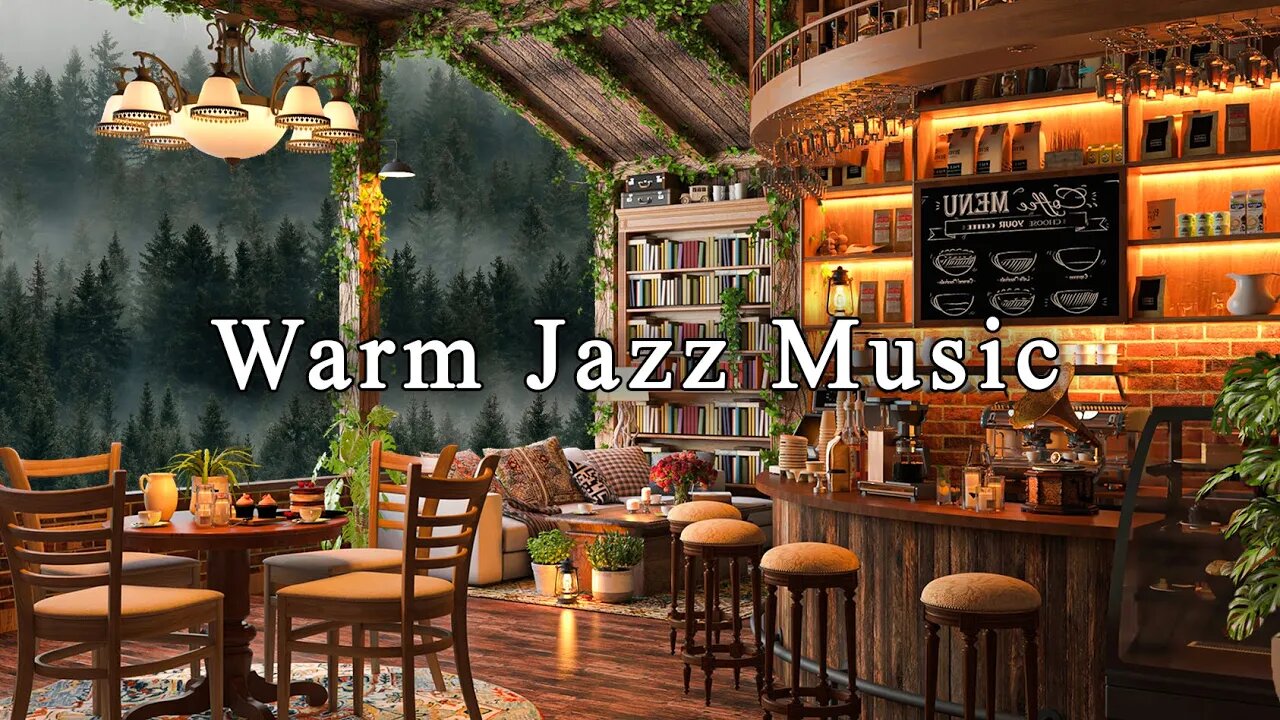 Stress Relief with Jazz Relaxing Music in Cozy Coffee Shop Ambience ☕ Smooth Jazz Instrumental Music