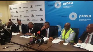 South Africa - Pretoria - 05 June 2019 - Minister of Transport on train accidents (jMS)